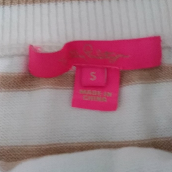 Lilly Pulitzer $138 striped off shoulder top nwt - Picture 6 of 8